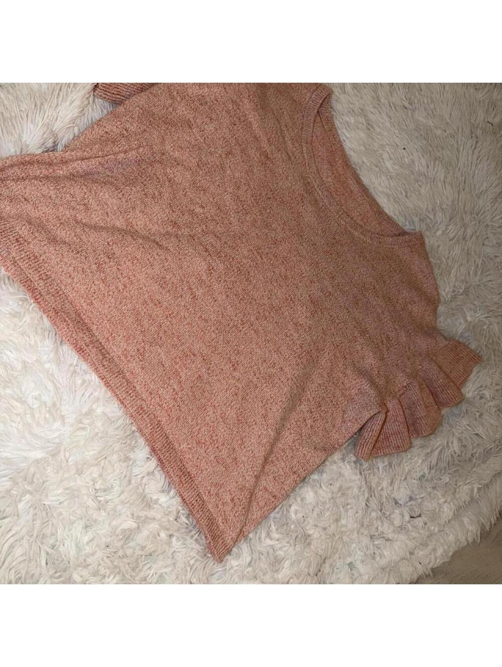 soft knit ruffle sleeve top ♡ - Picture 3 of 6